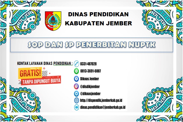 SOP DAN SP PENERBITAN NUPTK