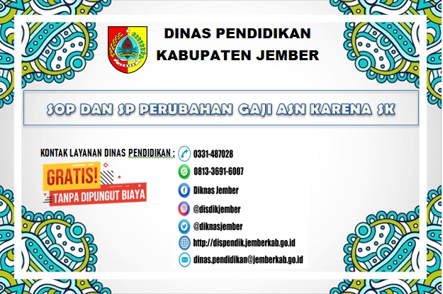 SOP DAN SP PERUBAHAN GAJI ASN KARENA TUNJANGAN KELUARGA